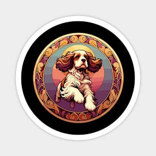 Art Nouveau Cocker Spaniel  - Spaniel Lovers Gift Magnet